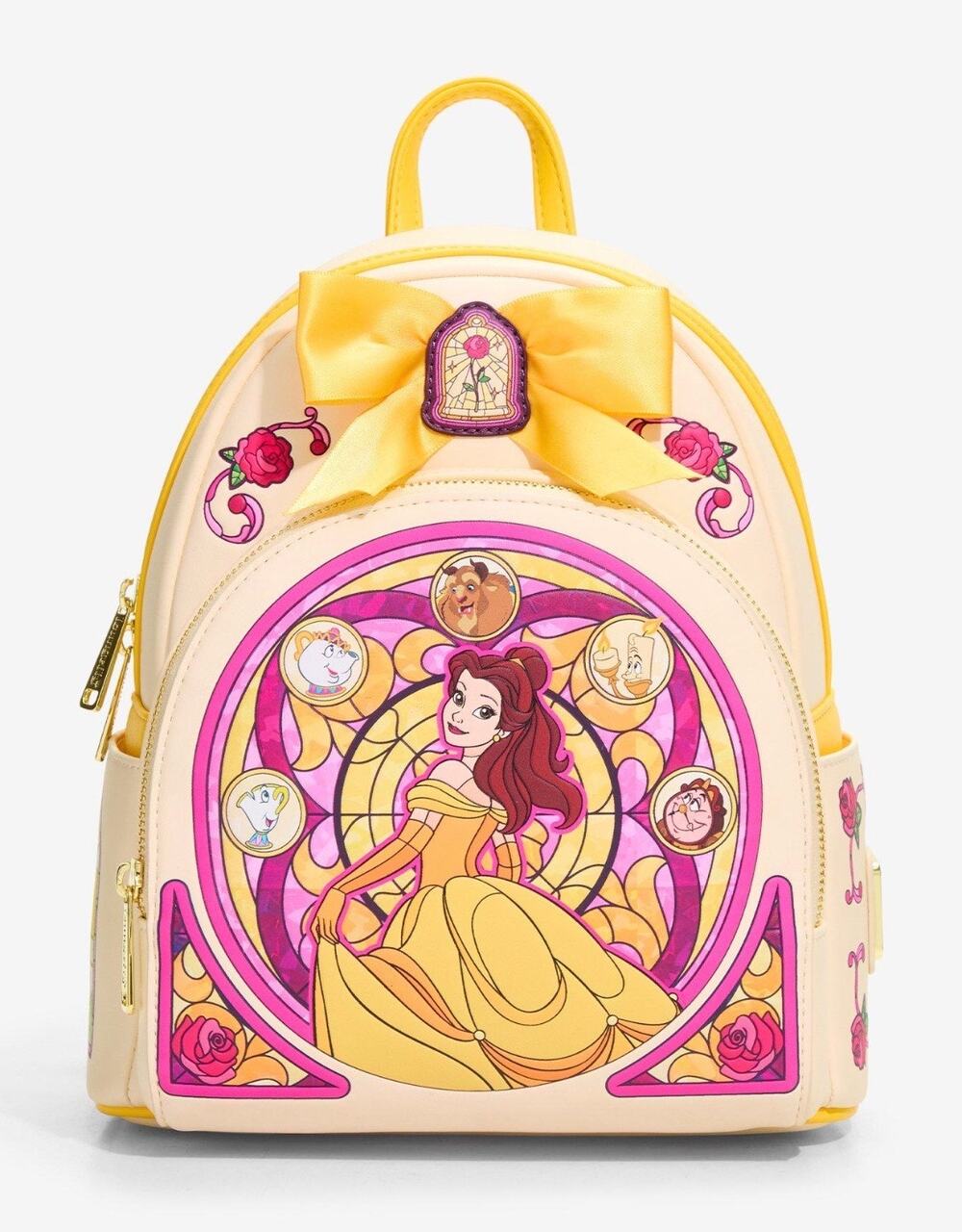 Disney Beauty & the Beast BELLE Stained Glass Mini Backpack NWT